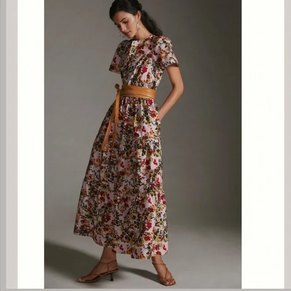 LAST ONE NWT Anthropologie The Somerset Cotton Maxi Dress size S - Picture 8 of 17